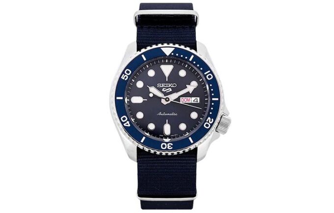 Ceas din seria Canvas Blue No. 5