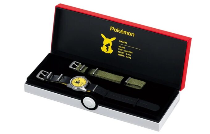 Ceas limitat Pokemon Pikachu Crossover Galben Negru