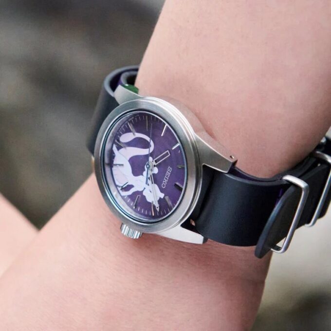 Ceas limitat Pokemon Pikachu Crossover Negru Violet