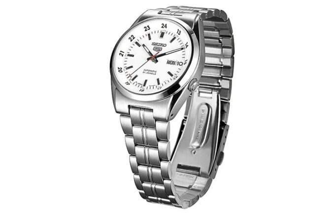 Ceas mecanic automat Alb