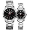 Ceas mecanic unisex negru/argintiu SNKL45J1+SYMK17J1