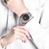 Ceas mecanic unisex negru/argintiu SNKL45J1+SYMK17J1