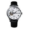Ceas Presage Series Japan Cadran alb Ceas de afaceri cu curea Mecanism 4R Automat / Mecanic