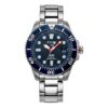 Seiko X PADI Eco Drive Argintiu/Albastru