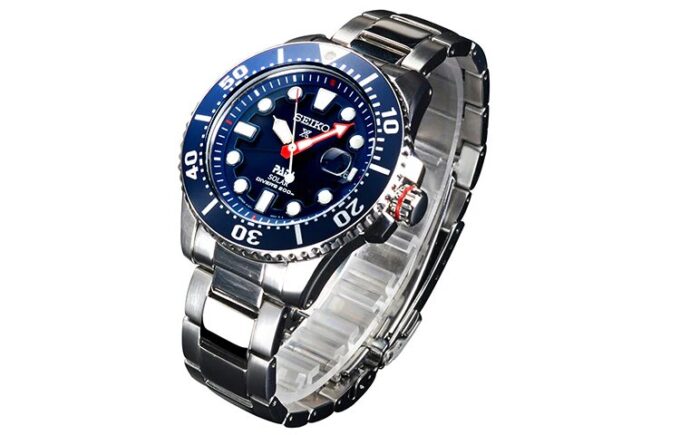 Seiko X PADI Eco Drive Argintiu/Albastru