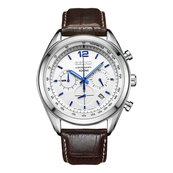 Seria Chronograph Alb Albastru